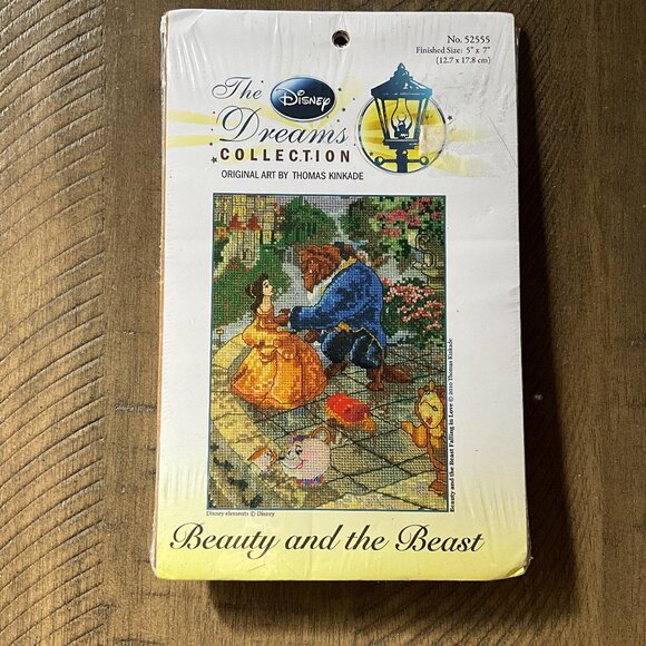 Disney Dreams Collection  Beauty & The Beast Falling In Love Cross Stitch Kit - Picture 1 of 2